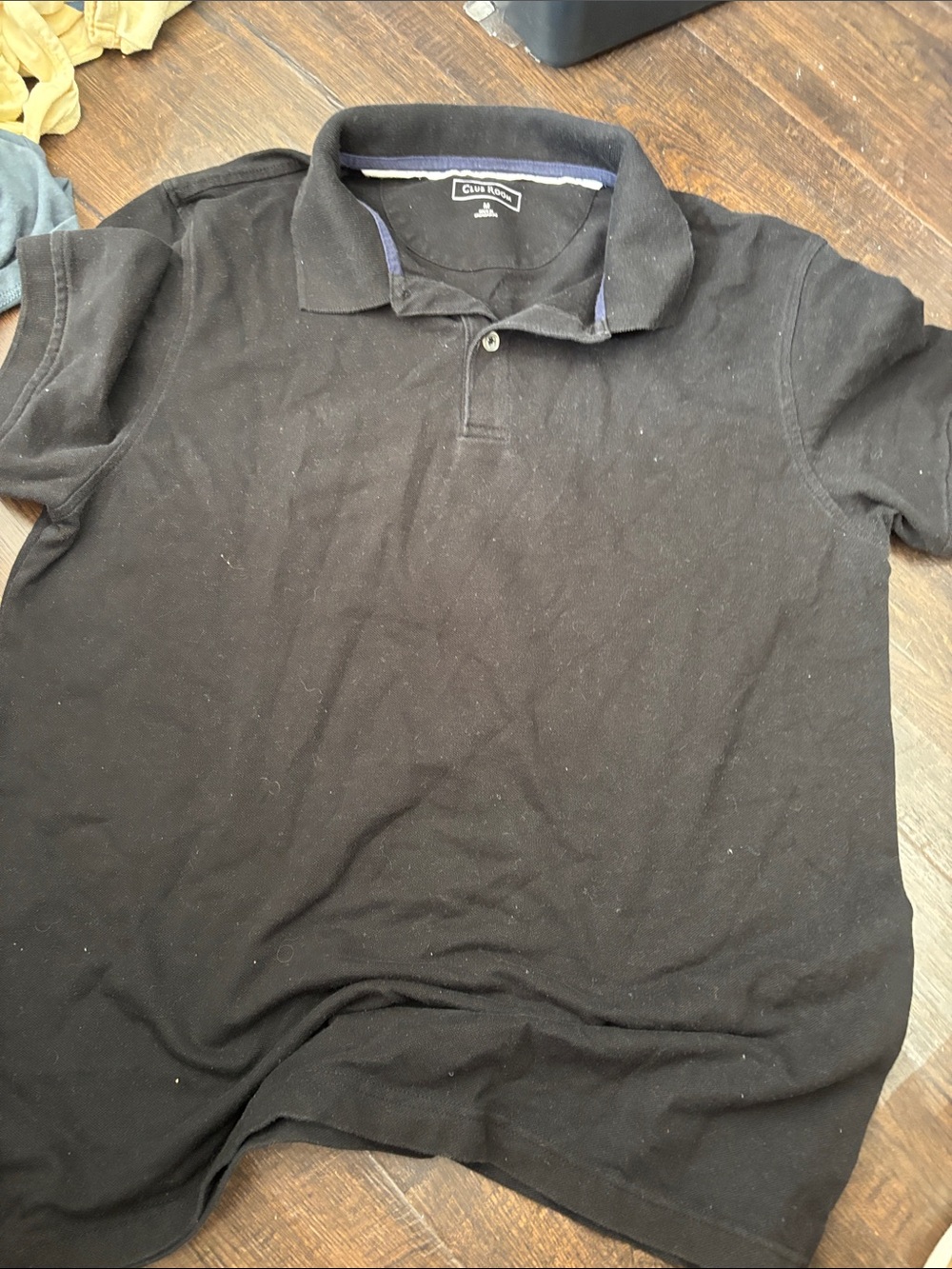 Club Room Black Men’s Polo with Contrast Trim